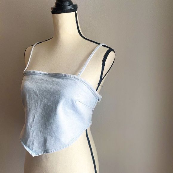 Zara denim bandana top - Picture 4 of 7